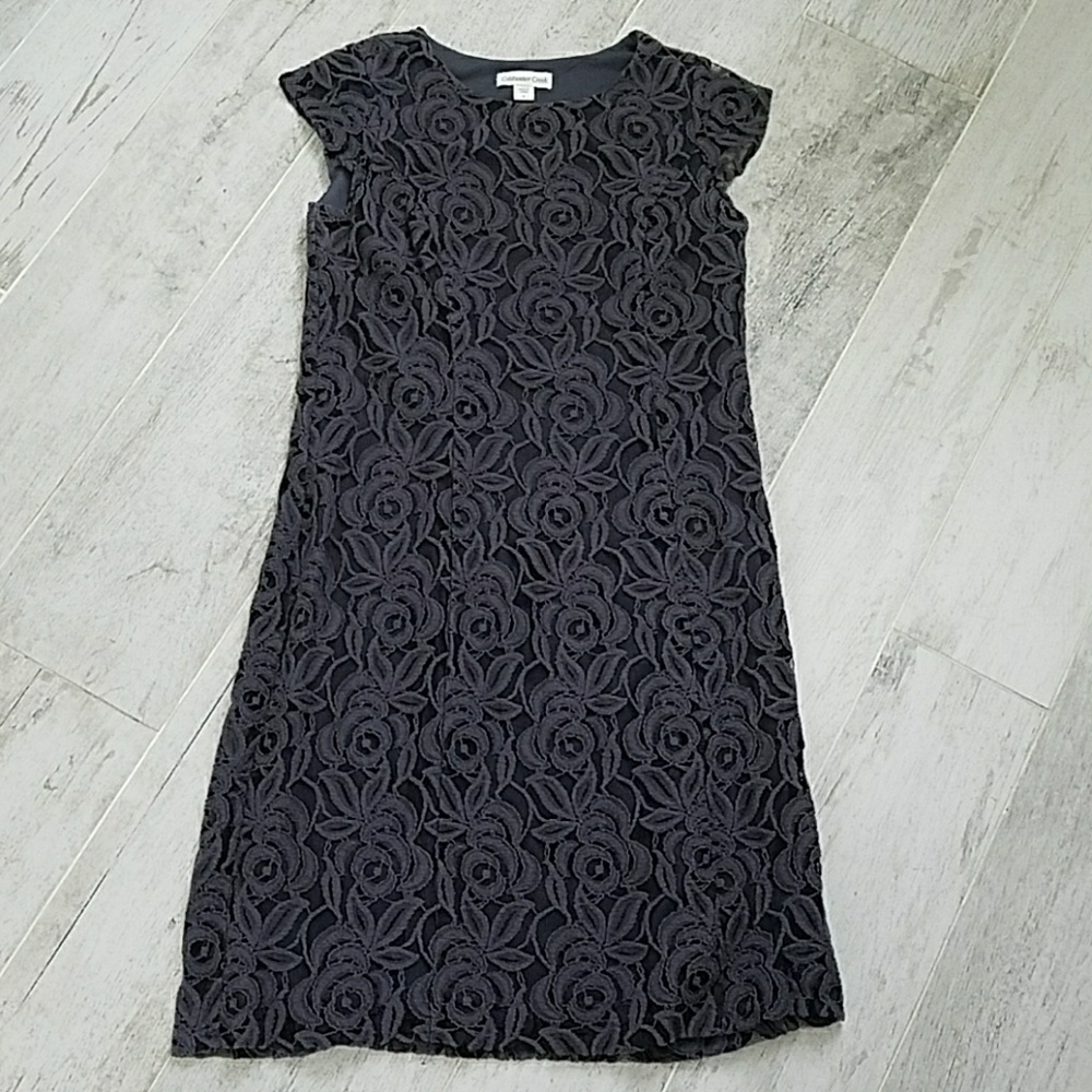 Black cap sleeve Coldwater Creek dress